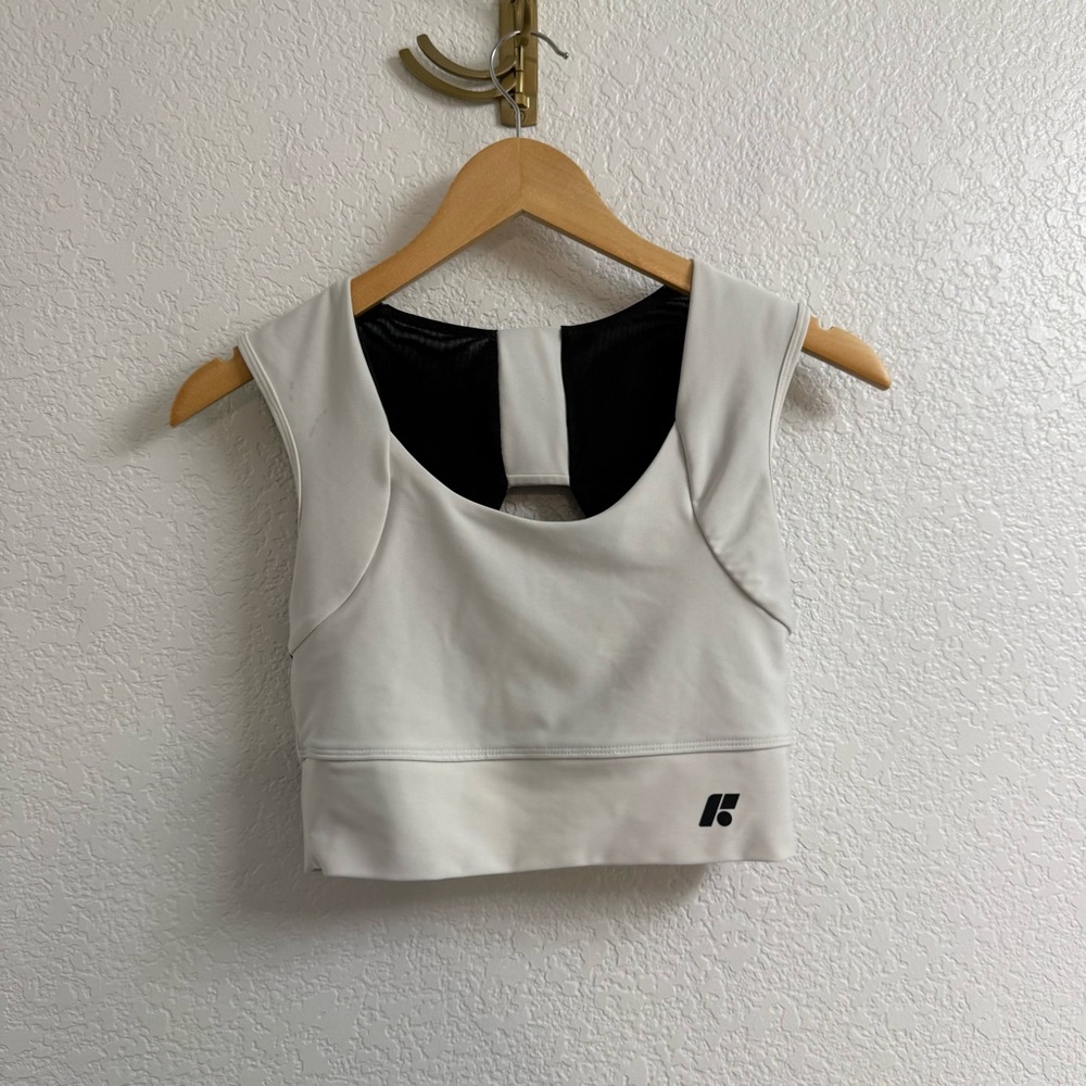 Women's White Sports Bra forme large posture bra